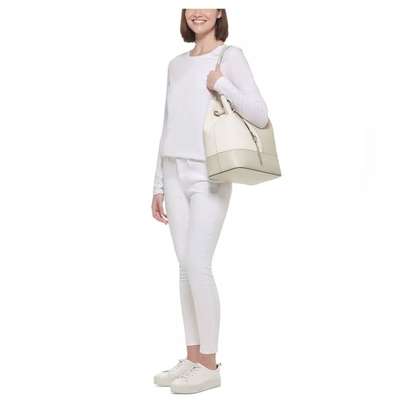 Calvin Klein Gabrianna Monogram North/South Tote - Picture 5 of 9